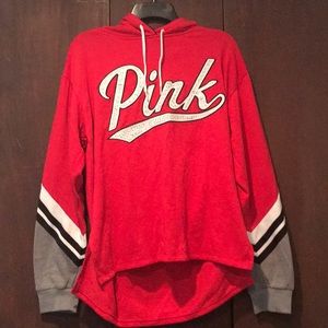 Red hoodie from PINK